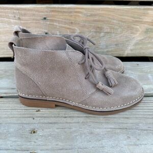 Hush Puppies Chukka Boots Leather Shimmer Ankle Lace Up Cyra Catelyn Size 7 M